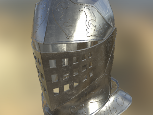 knight helmet Model 3D