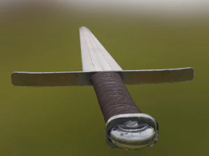 long straight sword 3D Model