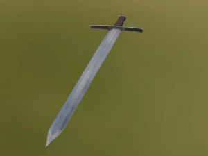 long straight sword 3D Model