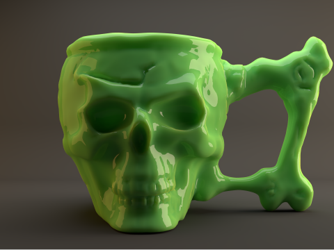 Skull Mug 3D Model