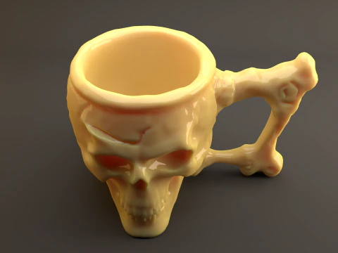 Skull Mug 3D Model