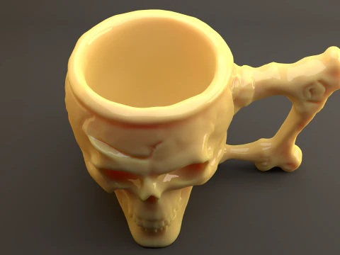 Skull Mug 3D Model