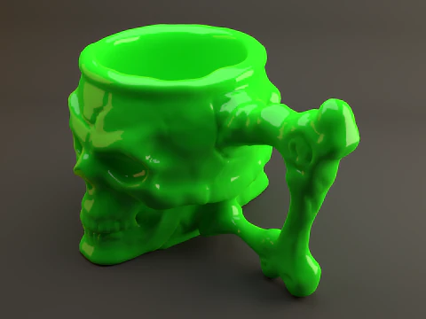 Skull Mug 3D Model