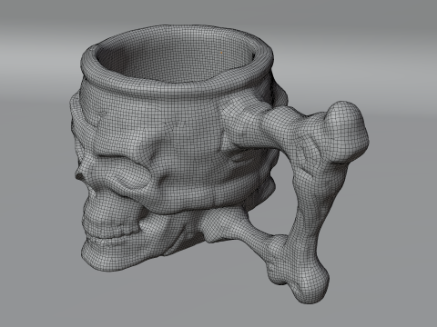 Skull Mug 3D Модель