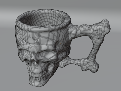 Skull Mug 3D Модель