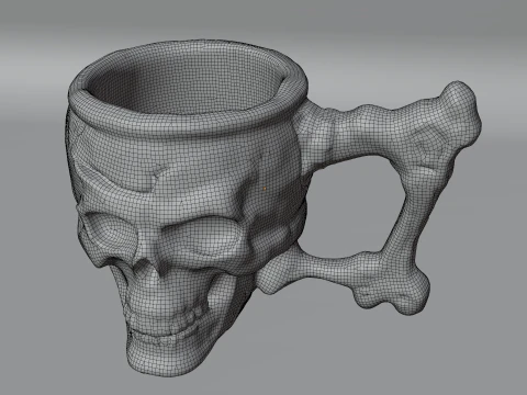 Skull Mug 3D Model