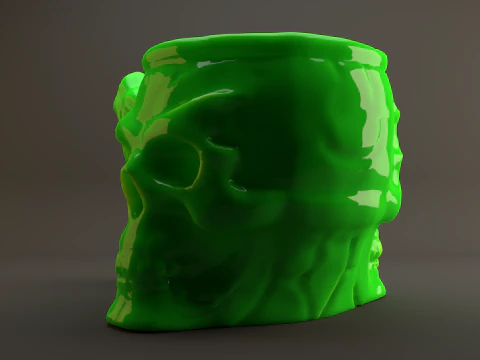 Skull Mug 3D Model