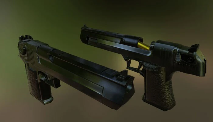 desert eagle 3D Model .c4d .max .obj .3ds .fbx .stl .blend 