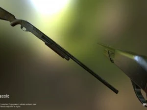 remington 870 ac shot gameready 3D Model