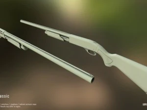 remington 870 ac shot gameready 3D Model