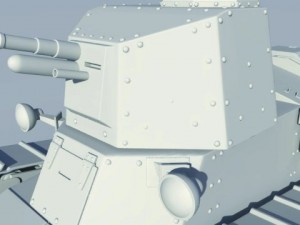 tank renault ft17 Modelo 3D