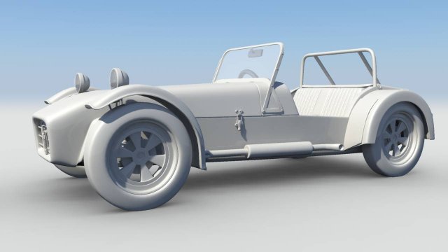 caterham 7 Model 3D .c4d .max .obj .3ds .fbx .stl .blend 