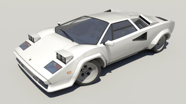 lamborghini countach lp5000 Modello 3D .c4d .max .obj .3ds .fbx .stl .blend 