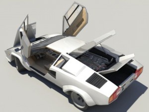 lamborghini countach lp5000 Modello 3D