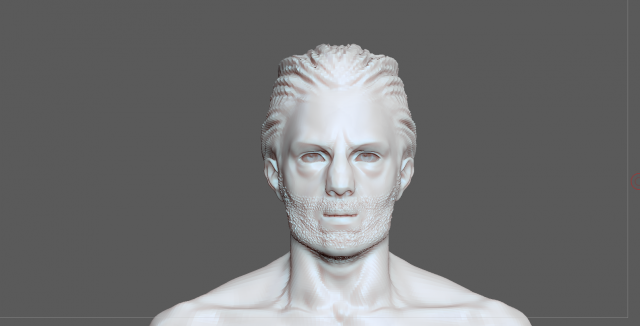 human head Model 3D .c4d .max .obj .3ds .fbx .stl .blend 