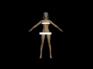naked girl Modello 3D