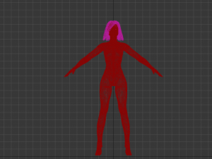naked girl 3D Model