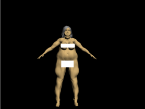 big naked girl Modello 3D