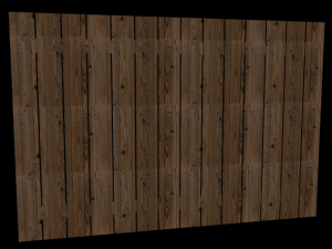 wooden fence boards Modello 3D