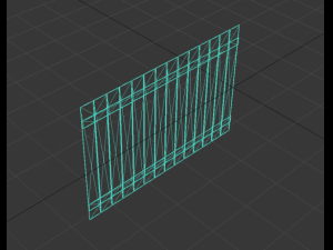 wooden fence boards 3D Model