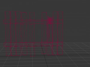 the fence of the broken boards 3D 모델