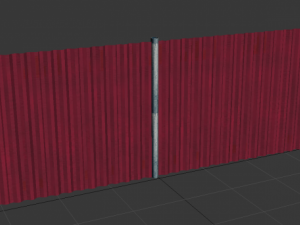 metal fence 3D Model