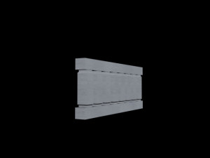stone small fence 3D Model