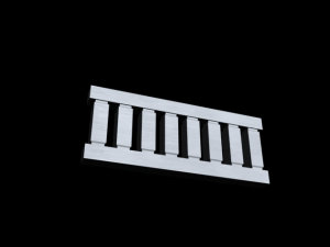stone small fence 3D Model