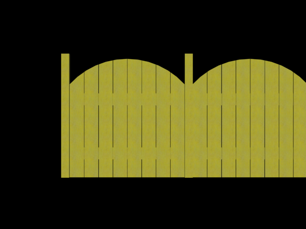 nice smooth wooden fence 3D Model .c4d .max .obj .3ds .fbx .stl .blend 