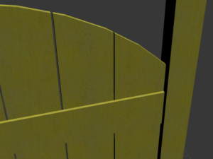 nice smooth wooden fence 3D Model