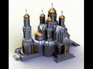 Il tempio principale delle Forze Armate della Federazione Russa Modello di stampa 3D
