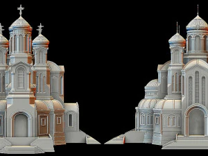 Il tempio principale delle Forze Armate della Federazione Russa Modello di stampa 3D