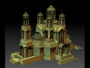 Il tempio principale delle Forze Armate della Federazione Russa Modello di stampa 3D