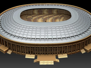 Luzhniki Sports Stadium In Moscow 3D Print Model