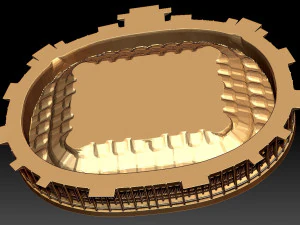 Loezjniki-sportstadion in Moskou 3D printmodel