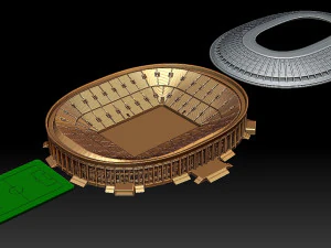 Loezjniki-sportstadion in Moskou 3D printmodel