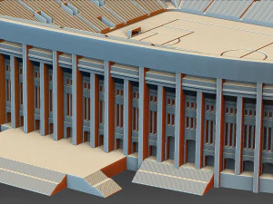 Loezjniki-sportstadion in Moskou 3D printmodel