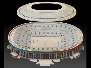 Luzhniki Sports Stadium In Moscow 3D Принт Модель