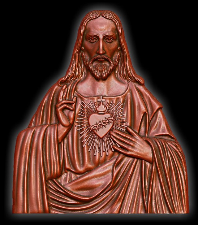 Jesus 3D प्रिंट मॉडल .c4d .max .obj .3ds .fbx .stl .blend 