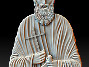 Saint Paisius for manufacturing on 3D printers or cnc machines Model do druku 3D