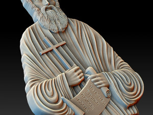 Saint Paisius for manufacturing on 3D printers or cnc machines Model do druku 3D