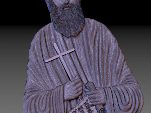 Saint Paisius for manufacturing on 3D printers or cnc machines Model do druku 3D