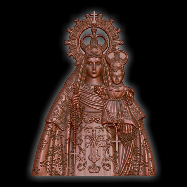 Rosario relief for manufacturing on 3D printers or cnc machines 3D 프린트 모델 .c4d .max .obj .3ds .fbx .stl .blend