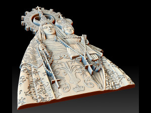 Rosario relief for manufacturing on 3D printers or cnc machines 3D 프린트 모델