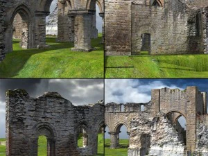 abbey in ruins monastery 3D Model