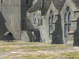 fortified manor 3D Model