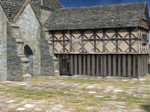 fortified manor 3D 模型