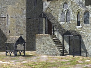 fortified manor 3D 模型