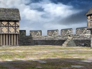 fortified manor 3D 模型