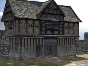 fortified manor 3D 模型